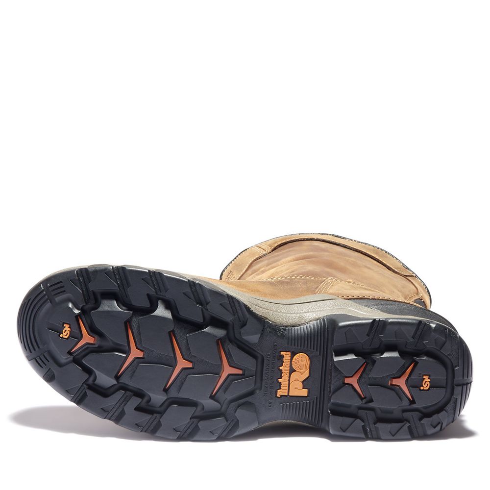 Bocanci De Muncă Timberland Barbati Maro/Negrii - Pro® Hypercharge Pull-On - Romania - BWADRO836